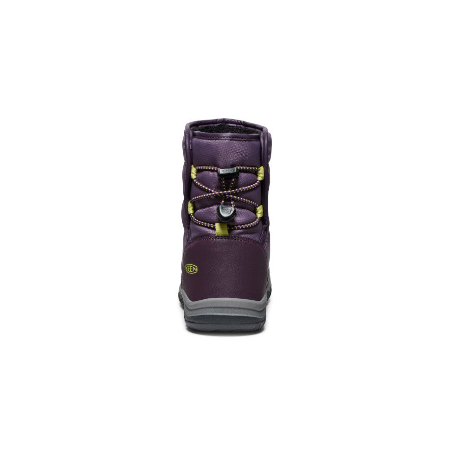 Big Kids' Puffrider Waterproof Winter Boot | Black Plum/Daiquiri Green - Image 5