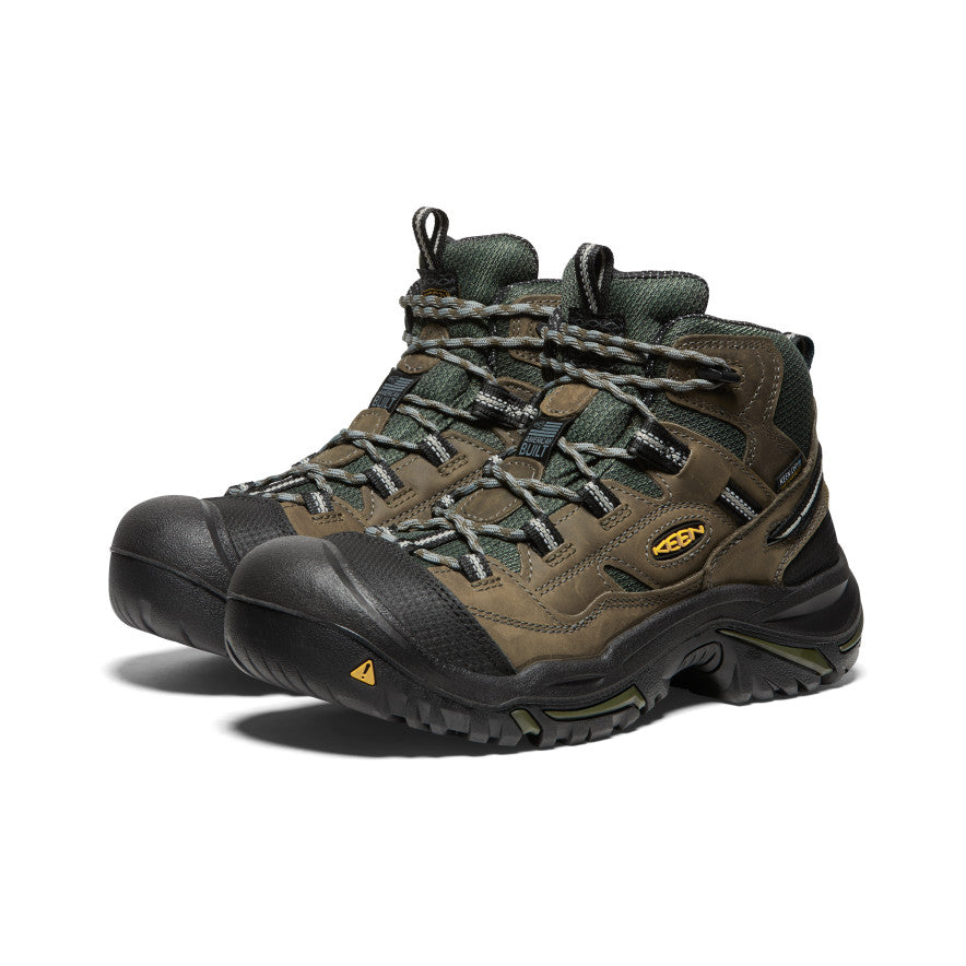 Men's Braddock Waterproof Mid (Steel Toe) | Gargoyle/Forest Night - Image 2