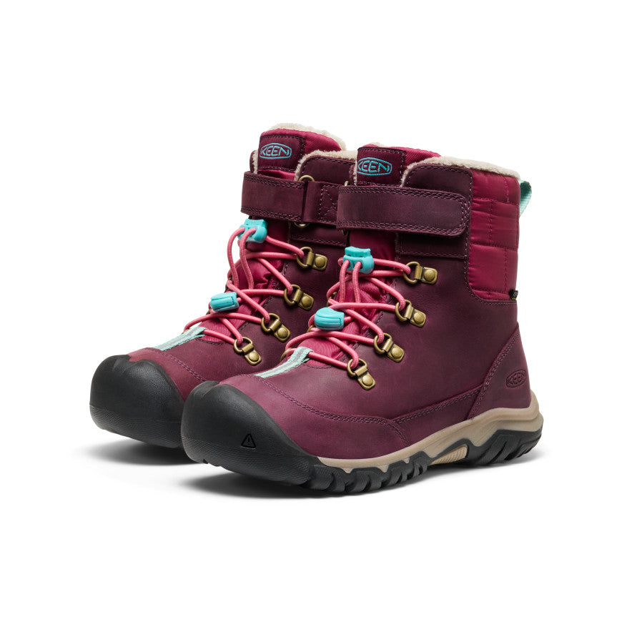 Big Kids' Kanibou Waterproof Winter Boot | Fig/Pink Lemonade - Image 2