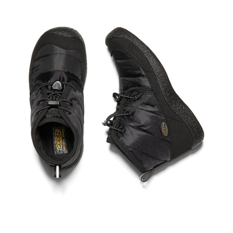Big Kids' Howser II Waterproof Chukka | Black/Black - Image 4