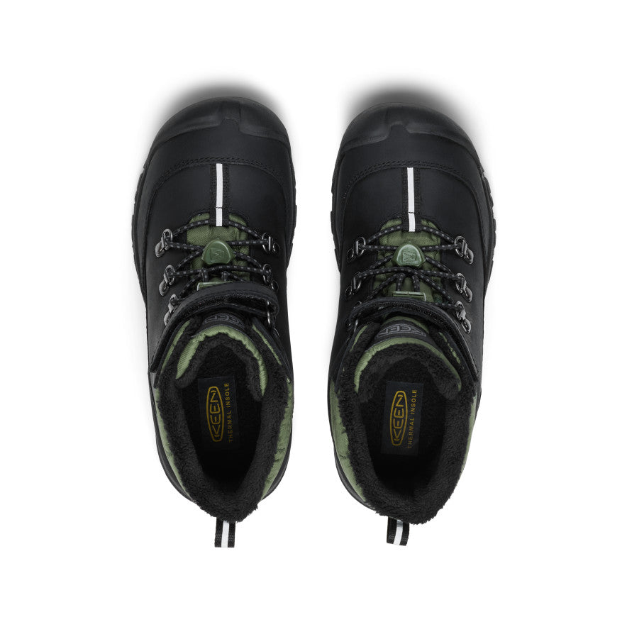 Big Kids' Kanibou Waterproof Winter Boot | Black/Bronze Green - Image 4