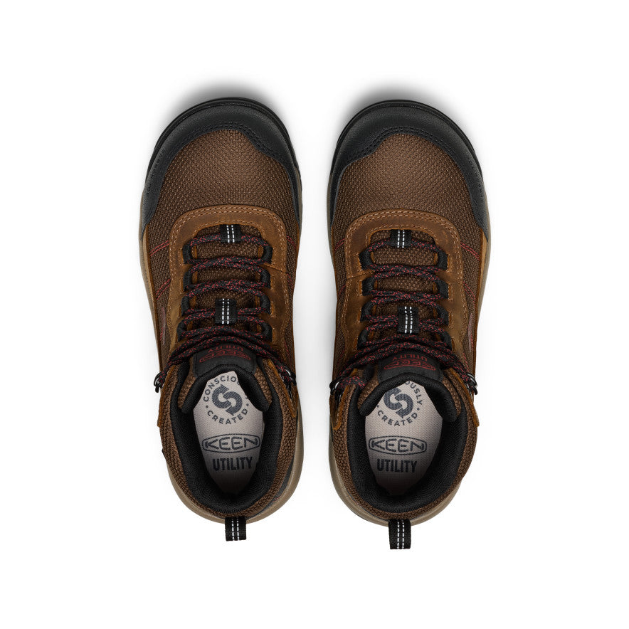 Women's Skokie Waterproof Work Boot (Carbon Toe) | Bison/Black - Image 4