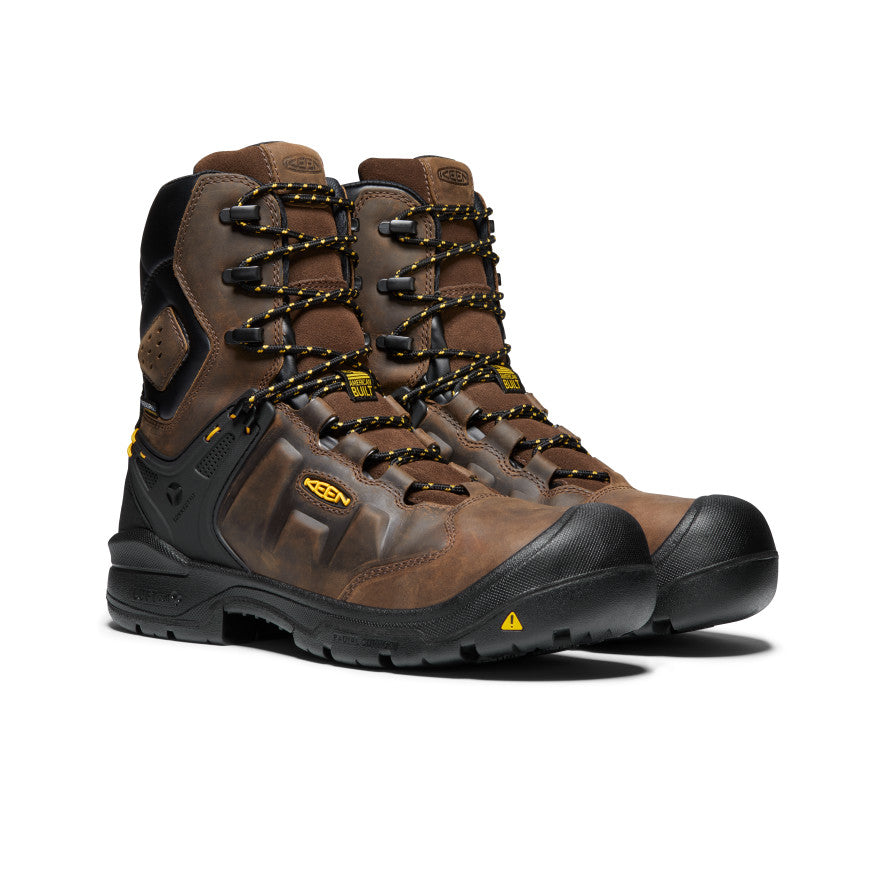 Men's Dover 8 Waterproof Boot (Carbon Toe) | Dark Earth/Black - Image 2
