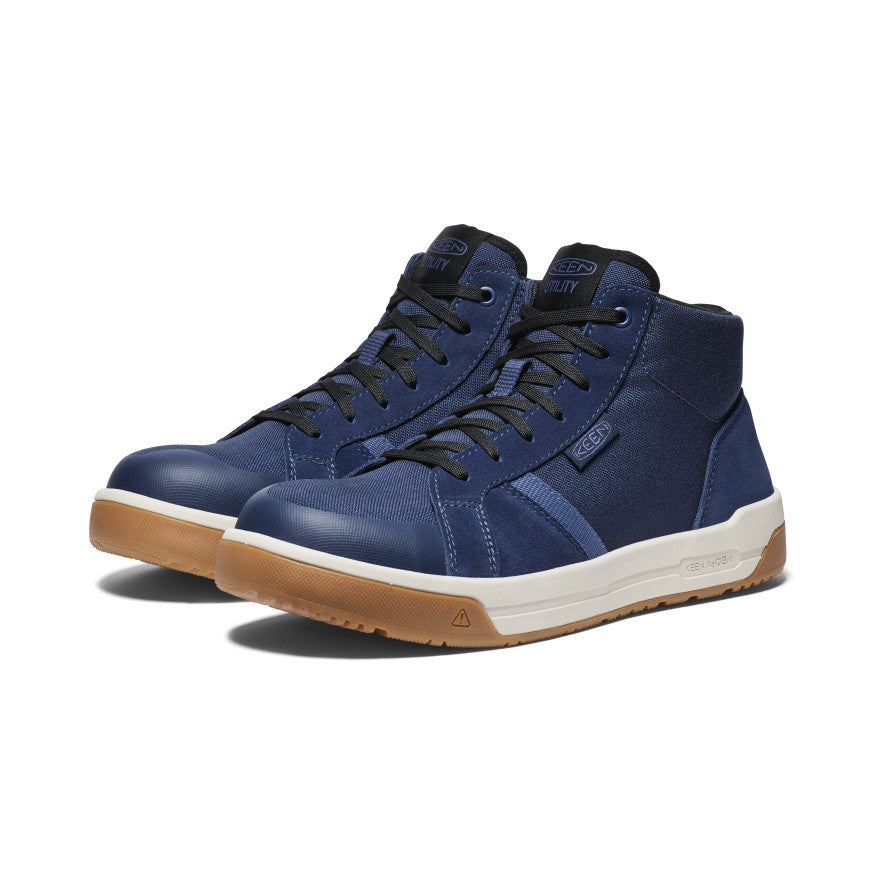 Men's Kenton Mid Work Shoe (Carbon Toe) | Naval Academy/Gum - Image 2