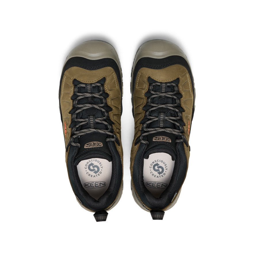 Men's Targhee IV Waterproof Hiking Shoe | Dark Olive/Gold Flame - Image 4