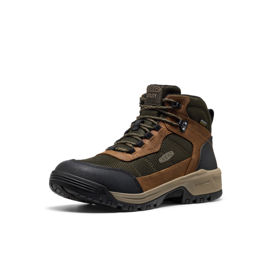 Men's Skokie Waterproof Work Boot (Soft Toe) | Forest Night/Black - Image 3