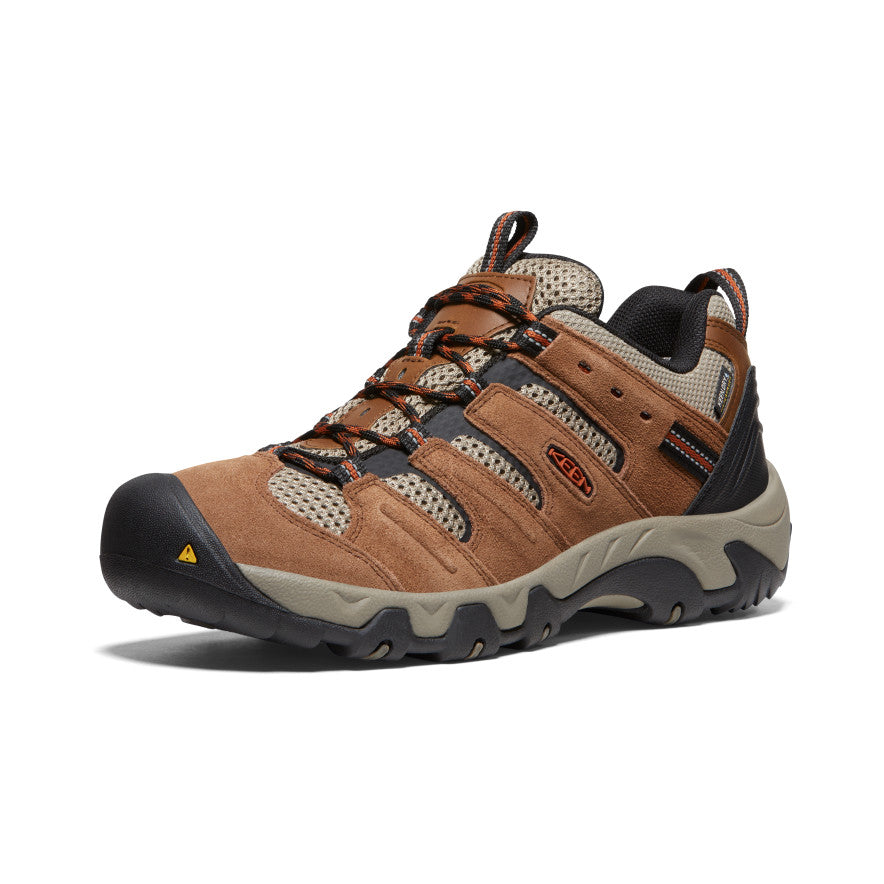 Men's Headout Waterproof Hiking Shoe | Bison/Fossil Orange - Image 3