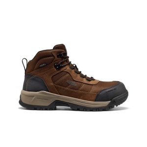 Men's Skokie Waterproof Work Boot (Carbon Toe) | Dark Earth/Black
